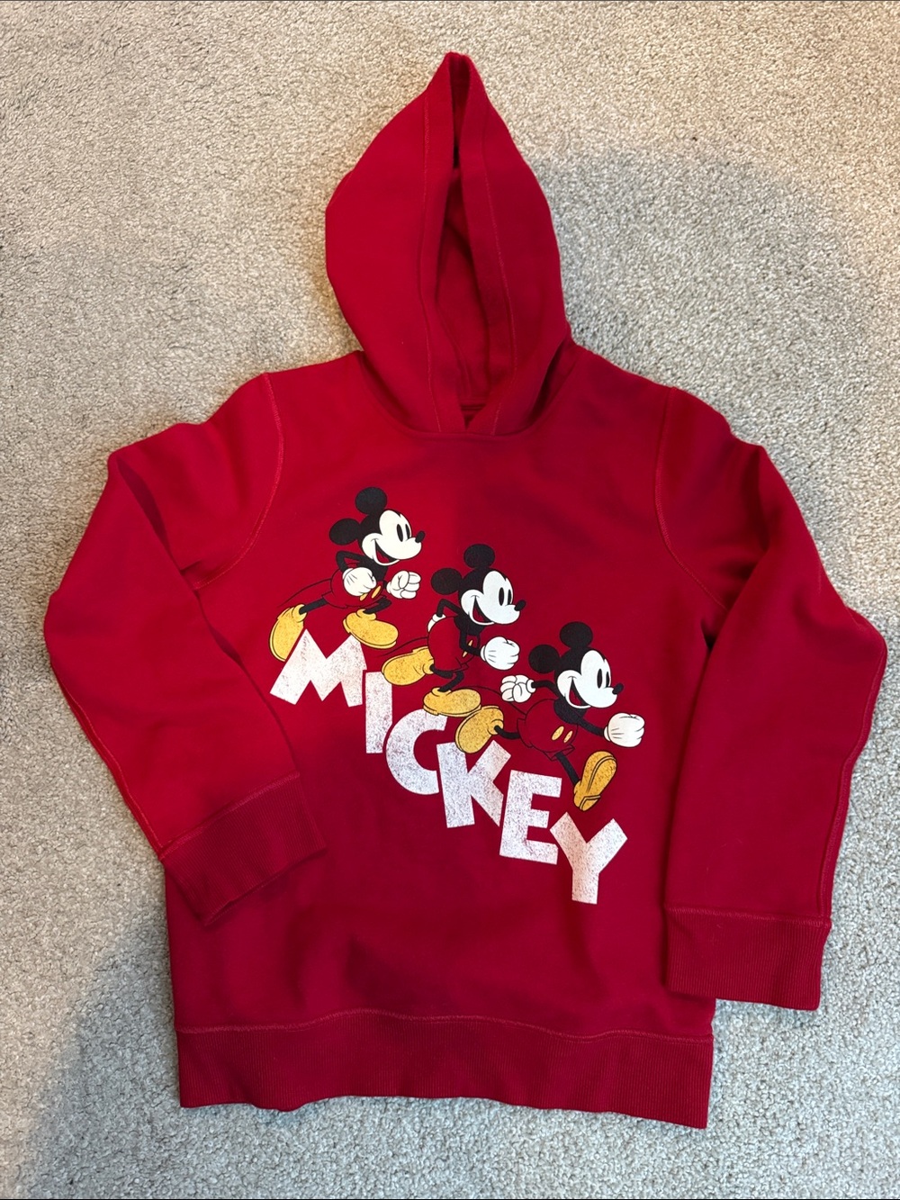 Mickey Red Kids Hoodie - Mickey Graphic Pullover